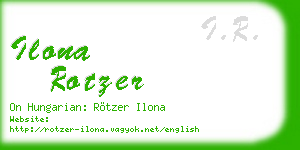 ilona rotzer business card